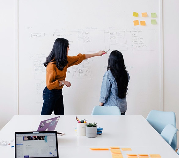 A lecturer and a student